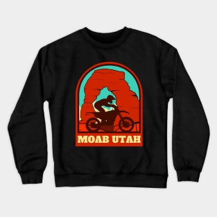 Retro Moab Utah Crewneck Sweatshirt